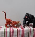 King Kong en tijger figuren, Kinderen en Baby's, Speelgoed | Actiefiguren, Gebruikt, Ophalen of Verzenden