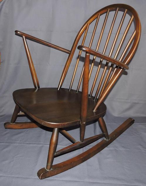 Vintage ERCOL schommelstoel, Antiek en Kunst, Antiek | Meubels | Stoelen en Sofa's, Ophalen