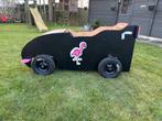 Zeepkist op stalen frame van go-cart, Ophalen, Zo goed als nieuw