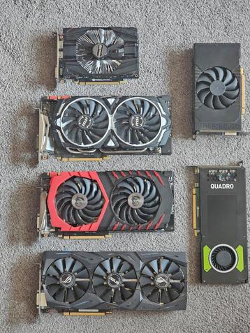Diverse grafische kaarten GTX 1070 e.a., Enlèvement, Utilisé, Nvidia, HDMI