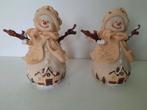 kerst / 2 winterfiguurtjes / sneeuwmannetjes, Ophalen, Zo goed als nieuw