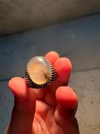 Zilver ring met edelsteen, Handtassen en Accessoires, Ringen, Verzenden, Zo goed als nieuw, Zilver, Met edelsteen