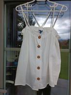 Kiabi crèmewitte blouse met 4 bandjes, Ophalen of Verzenden, Gedragen, Wit