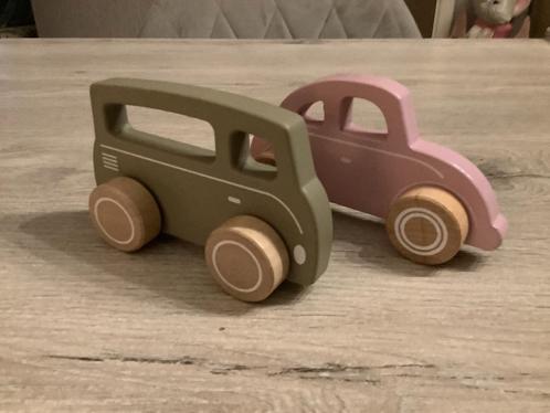 Houten verschillende voertuigen (Little Dutch), Kinderen en Baby's, Speelgoed | Houten speelgoed, Zo goed als nieuw, Rij- of Hobbelspeelgoed