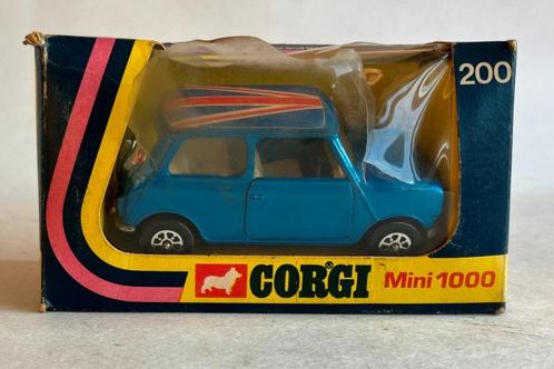 Mini 1000 blauw metallic Corgi # 200., Hobby en Vrije tijd, Modelauto's | Overige schalen, Gebruikt, Auto, Ophalen of Verzenden