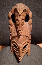 Afrikaans houtsnijwerk vintage tribal masker Tchokwe Angola, Antiek en Kunst, Ophalen of Verzenden