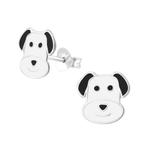 Boucles d'oreilles enfant argent chien noir et blanc, Bijoux, Sacs & Beauté, Enlèvement ou Envoi, Boucles d'oreilles, Neuf