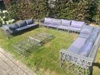 Lounge set, licht grijs met aluminium frame., Ophalen, Aluminium