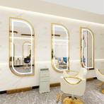 spiegel verlichting led gold goud kaptafel kapper kapsalon, Huis en Inrichting, Nieuw, Ophalen of Verzenden, 50 tot 75 cm, 150 tot 200 cm