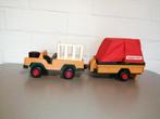 Fisher Price. Camion de safari vintage, remorque, tente, cag, Enlèvement, Utilisé