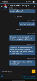 Oplichting door Emile. Deze persoon verkoopt series en films, Enlèvement ou Envoi