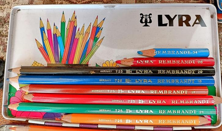 8 Crayons de couleur LYRA Aquarell Rembrandt 725, Diversen, Schoolbenodigdheden, Gebruikt, Ophalen of Verzenden