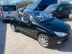 Peugeot 206cc airco leder gekeurd blanco, Voorwielaandrijving, Euro 6, Cabriolet, Zwart