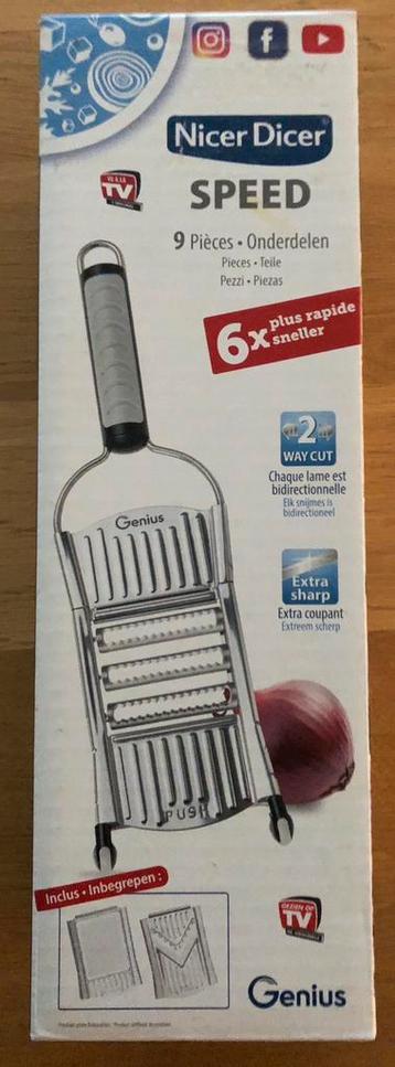 Mandoline Nicer Dicer 6 en 1 neuve., Enlèvement, Neuf