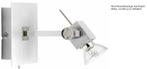 Brilliant Atiko plafond/wand spot - 1licht - aluminium, Halogeen, Metaal of Aluminium, Nieuw, Ophalen of Verzenden