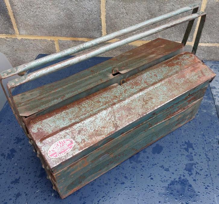 Caisse à outils vintage, Bricolage & Construction, Boîtes à outils, Utilisé, Enlèvement ou Envoi