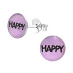 Boucles d'oreilles pour enfants HAPPY en argent sterling 925, Enlèvement ou Envoi, Boucles d'oreilles, Neuf