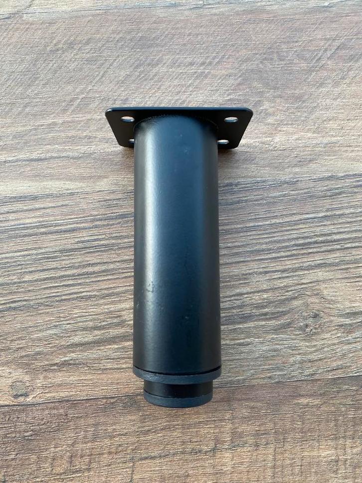 Set van 4 verstelbare meubelpoten, metaal 12-18 cm, Huis en Inrichting, Tafelonderdelen, Zo goed als nieuw, Metaal, Ophalen of Verzenden