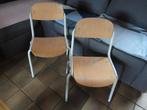 2 retro originele schoolstoelen stapelbaar voor kind, Huis en Inrichting, Ophalen, Gebruikt