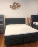 VOOR PROMO PRIJS 160x200 & 180boxspring met matras & topper!, Huis en Inrichting, Ophalen of Verzenden, 180 cm, 200 cm, Stof