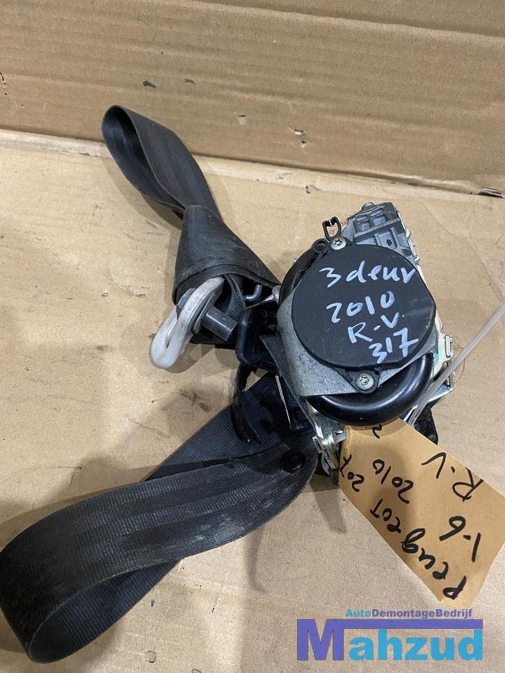 PEUGEOT 207 Rechts voor gordel 3 deurs 2006-2015 0404033, Auto-onderdelen, Interieur en Bekleding, Peugeot, Gebruikt, Ophalen of Verzenden