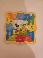 Houten puzzel + kloklezen, Ophalen, Zo goed als nieuw