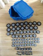 K'nex grote partij wielen enz. 90 stuks. Met opbergbox, Ophalen of Verzenden, Gebruikt, K'nex