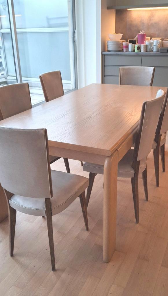 Urgent venteTable salle a manger et chaises vintage, Huis en Inrichting, Complete eetkamers, Ophalen