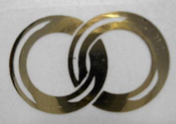 Bedankje - Gouden ringen stickers - 50 stuks voor 1€ ! beschikbaar voor biedingen