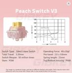 30 Switches clavier mécanique Outemu Silent Peach V3, Computers en Software, Toetsenborden, Ophalen, Nieuw, Overige indelingen