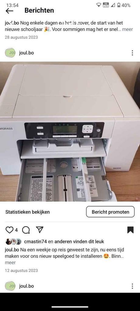 Sawgrass SG500 printer met alles bij., Computers en Software, Printers, Zo goed als nieuw, Printer, Ophalen of Verzenden