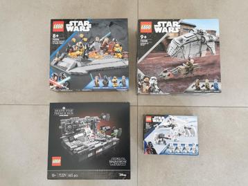 Set van 4 Lego Stars Wars 75320 75329 75334 75338 (Nieuw) beschikbaar voor biedingen