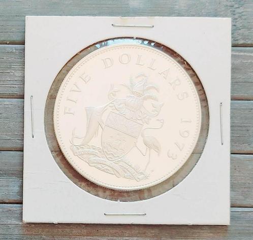 Commonwealth of The Bahama Islands 1973 - 5 Silver Dollars, Timbres & Monnaies, Monnaies | Amérique, Monnaie en vrac, Argent, Envoi
