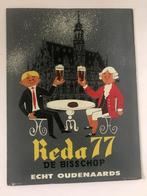 Reclame bieren De Bisschop - Reda 77 - Oudenaarde, Verzamelen, Biermerken, Reclamebord, Plaat of Schild, Ophalen of Verzenden