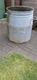 Groot zinken vat, Ophalen, Gebruikt