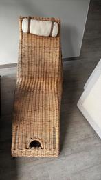 Vintage ikea rieten ligzetel rotan, Huis en Inrichting, Ophalen, Zo goed als nieuw
