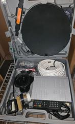 Sateliet&ontvanger camping set compleet., Audio, Tv en Foto, Schotelantennes, Ophalen, Gebruikt