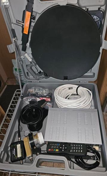 Sateliet&ontvanger camping set compleet. beschikbaar voor biedingen