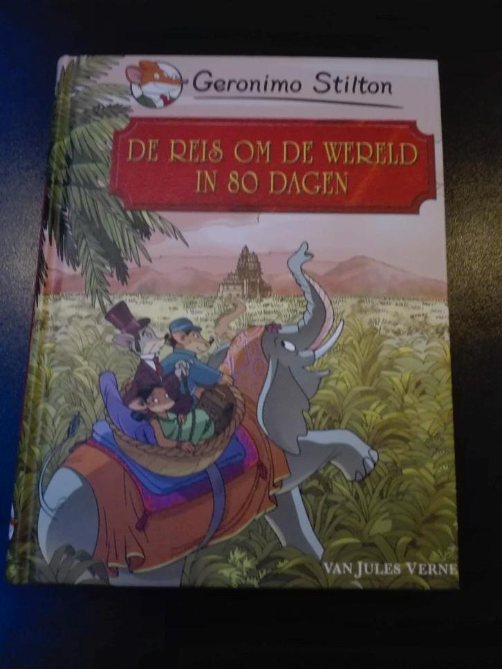 Geronimo Stilton - Reis om de wereld in 80 dagen, Livres, Livres pour enfants | Jeunesse | Moins de 10 ans, Comme neuf, Fiction général