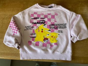 Roze sweater Pokemon Zara