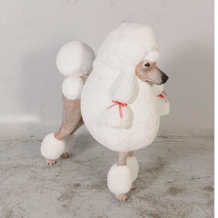 Poodle – Poedel beeld Hoogte 92 cm, Verzamelen, Dierenverzamelingen, Nieuw, Ophalen