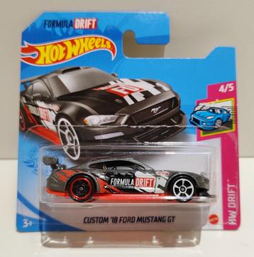 Hot Wheels Custom '18 Ford Mustang GT  Drift Grijs (2021) beschikbaar voor biedingen
