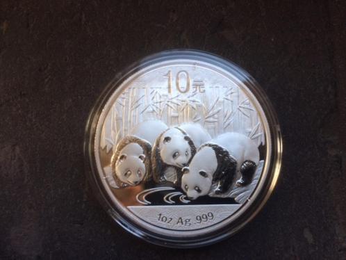 2013 China - Panda - 1 oz silver, Postzegels en Munten, Munten | Azië, Losse munt, Zuidoost-Azië, Zilver, Ophalen of Verzenden