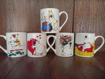 5 tasses Cubitus ( vente en lot ou à la pièce). beschikbaar voor biedingen
