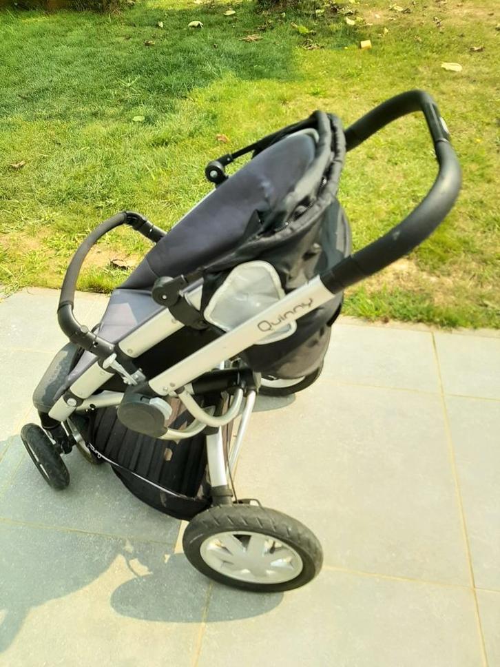 Quinny buggy, Kinderen en Baby's, Kinderwagens en Combinaties, Gebruikt, Combiwagen, Quinny, Luchtbanden, Met reiswieg, Verstelbare duwstang