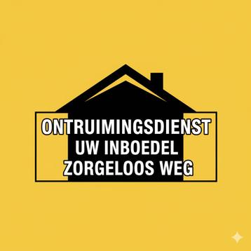 Huis Opruimen & Ontruimingsdienst Uw Inboedel Zorgeloos Weg beschikbaar voor biedingen