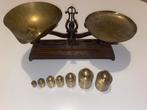 Vintage balance mécanique antique en cuivre, Ophalen of Verzenden, Zo goed als nieuw
