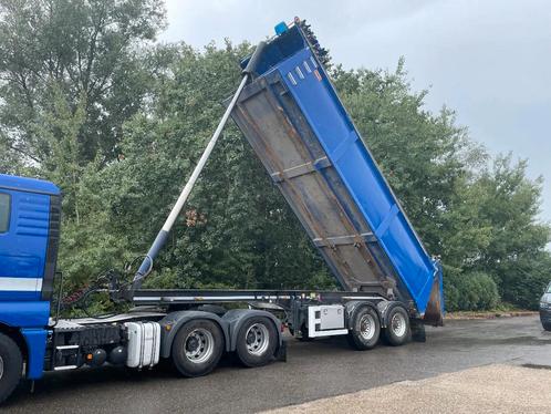 AJK hardox kipper 29 kubiek (bj 2018), Auto's, Vrachtwagens, Bedrijf, Te koop, Aanhangers en Opleggers, Overige brandstoffen, Blauw