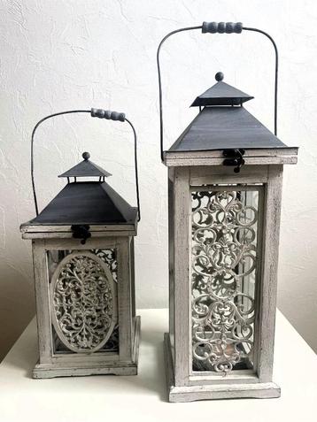 2 mooie lantaarns, binnen of buitendecoratie. beschikbaar voor biedingen