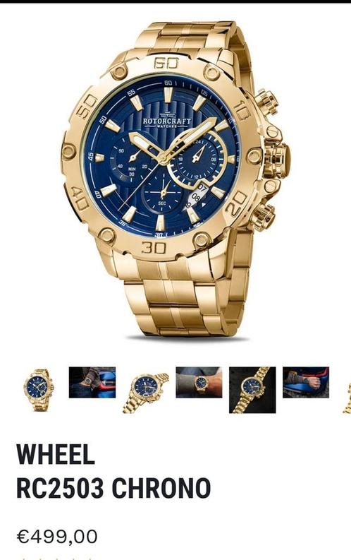 Herenhorloge ROTORCRAFT, Handtassen en Accessoires, Horloges | Heren, Nieuw, Polshorloge, Ophalen